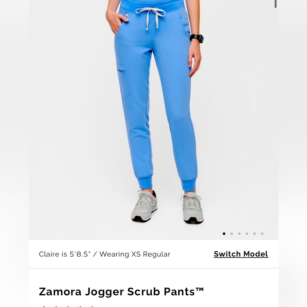 Brand: Figs 
Color: Ceil Blue 

-Zamora Joggers |M x2